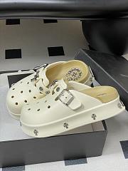 Chrome Hearts Toga Studded Leather Loafers White - 4