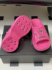 Chrome Hearts Studded Clog Rubber Mules Pink - 6