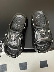 Chrome Hearts Studded Clog Rubber Mules Black - 6