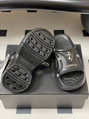 Chrome Hearts Studded Clog Rubber Mules Black - 4