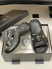 Chrome Hearts Studded Clog Rubber Mules Black - 2