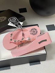 Chromehearts Studded Flip-Flops Light Pink - 5