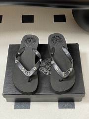 Chromehearts Studded Flip-Flops Black - 6
