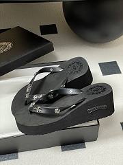 Chromehearts Studded Flip-Flops Black - 4
