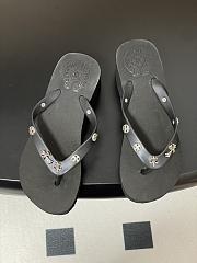 Chromehearts Studded Flip-Flops Black - 2