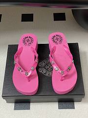 Chromehearts Studded Flip-Flops Pink - 6