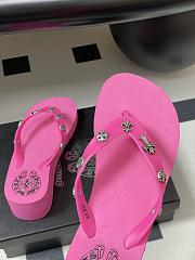 Chromehearts Studded Flip-Flops Pink - 4