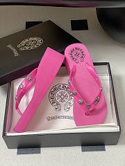 Chromehearts Studded Flip-Flops Pink - 3
