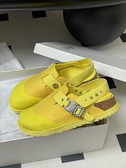 Dior x Birkenstock Tokio Mule Felted Wool Nubuck Calfskin Yellow - 6