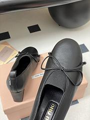 Miumiu Square Toe Heel Pumps In Black  - 6