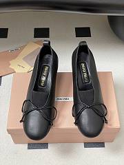 Miumiu Square Toe Heel Pumps In Black  - 4