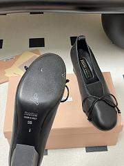 Miumiu Square Toe Heel Pumps In Black  - 3