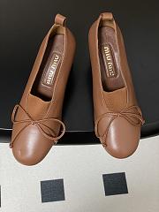 Miumiu Square Toe Heel Pumps In Brown - 3