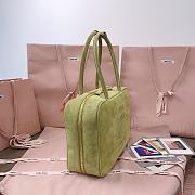 Miumiu Suede Beau Bag Green - 34x23x10cm - 5