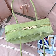 Miumiu Suede Beau Bag Green - 34x23x10cm - 2