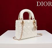 Mini Lady Dior Bag Latte Cannage Lambskin - 17x15x7cm - 6