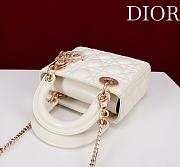 Mini Lady Dior Bag Latte Cannage Lambskin - 17x15x7cm - 4