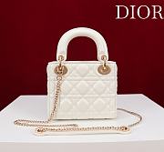 Mini Lady Dior Bag Latte Cannage Lambskin - 17x15x7cm - 2