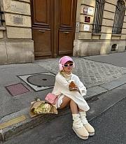 Chanel Mini Square Pink With Pearl Crush Crossbody Bag - 18x13x7cm - 3
