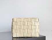 Bottega Veneta Bowling Cassette Woven Leather Bag Light Beige - 22x16x13cm - 5