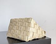 Bottega Veneta Bowling Cassette Woven Leather Bag Light Beige - 22x16x13cm - 3