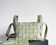 Bottega Veneta Bowling Cassette Woven Leather Bag Travertine - 22x16x13cm - 2