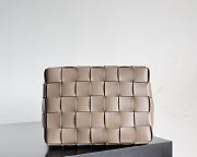 Bottega Veneta Bowling Cassette Woven Leather Bag Pinecone - 22x16x13cm - 4