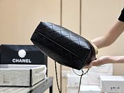 Chanel Small Tote Suede Calfskin Shiny Lambskin & Gold-Tone Metal Beige & Black - 36x24x14cm - 5