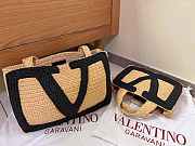 Valentino Garavani Viva Superstar Medium Shopping Bag In Raffia - 37x24x9cm - 4