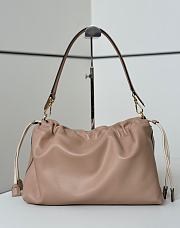 Fendi Mamma Baguette Large Dove Gray Nappa Leather Bag - 32x11x21cm - 4