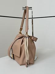 Fendi Mamma Baguette Large Dove Gray Nappa Leather Bag - 32x11x21cm - 2