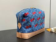 LVxTM Cosmetic Pouch GM Monogram Cherry Denim M13893 - 27x18x9cm - 4