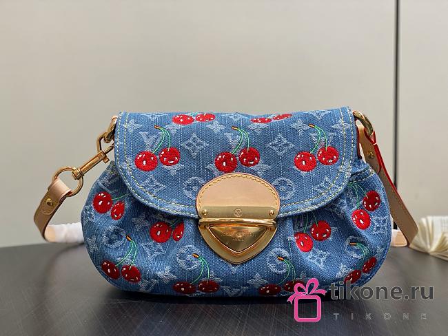 LVxTM Sunset Monogram Cherry Denim M13680 - 27x18x3cm - 1