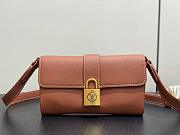 LV Wallet On Chain Low Key Cognac Brown M12147 - 22x13x3.5cm - 3