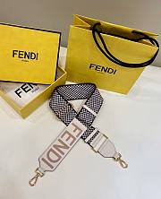 Fendi Embroidered Canvas Leather Strap 120cm 18855	 - 1