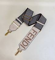 Fendi Embroidered Canvas Leather Strap 120cm 18855	 - 2
