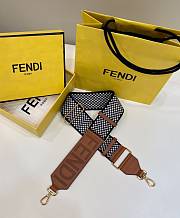 Fendi Embroidered Canvas Leather Strap 120cm 18856	 - 1