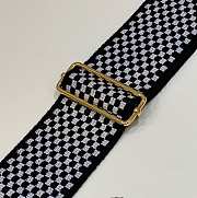 Fendi Embroidered Canvas Leather Strap 120cm 18856	 - 4