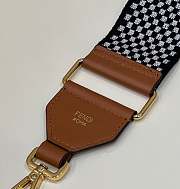 Fendi Embroidered Canvas Leather Strap 120cm 18856	 - 5