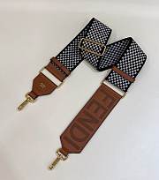 Fendi Embroidered Canvas Leather Strap 120cm 18856	 - 6