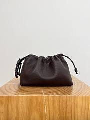 Loewe Medium Flamenco Purse In Deerskin Chocolate - 30x20x10.5cm - 6