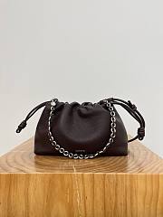 Loewe Medium Flamenco Purse In Deerskin Chocolate - 30x20x10.5cm - 5