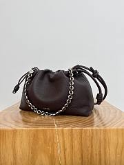 Loewe Medium Flamenco Purse In Deerskin Chocolate - 30x20x10.5cm - 2