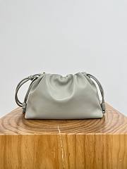 Loewe Medium Flamenco Purse In Mellow Nappa Lambskin Gray - 30x20x10.5cm - 3