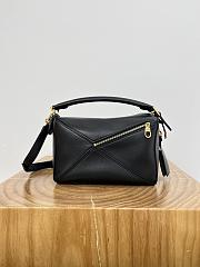 Loewe Small Featherlight Puzzle Bag In Nappa Lambskin Black - 24x16.5x10.5cm - 2