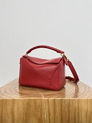 Loewe Small Featherlight Puzzle Bag In Nappa Lambskin Red - 24x16.5x10.5cm - 5