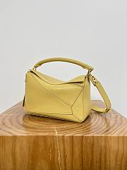 Loewe Small Featherlight Puzzle Bag In Nappa Lambskin Yellow - 24x16.5x10.5cm - 2
