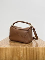 Loewe Small Featherlight Puzzle Bag In Nappa Lambskin Brown - 24x16.5x10.5cm - 3