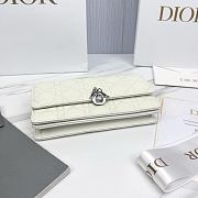 My Dior Mini Bag White Silver Cannage Lambskin - 21x11.5x4.5cm - 6