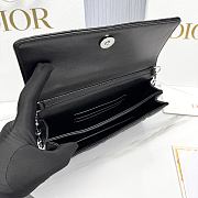 My Dior Mini Bag Black Silver Cannage Lambskin - 21x11.5x4.5cm - 3
